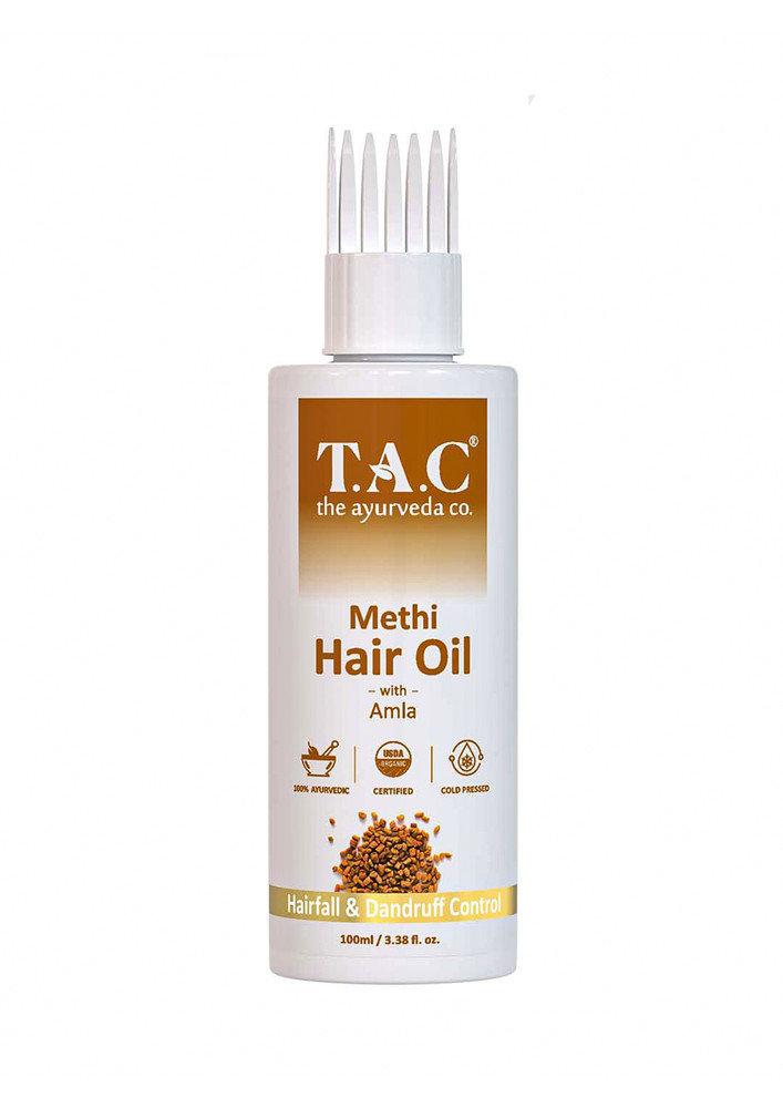 TAC - The Ayurveda Co. Methi Hair Oil For Dry Hair & Dandruff Control - 100ml