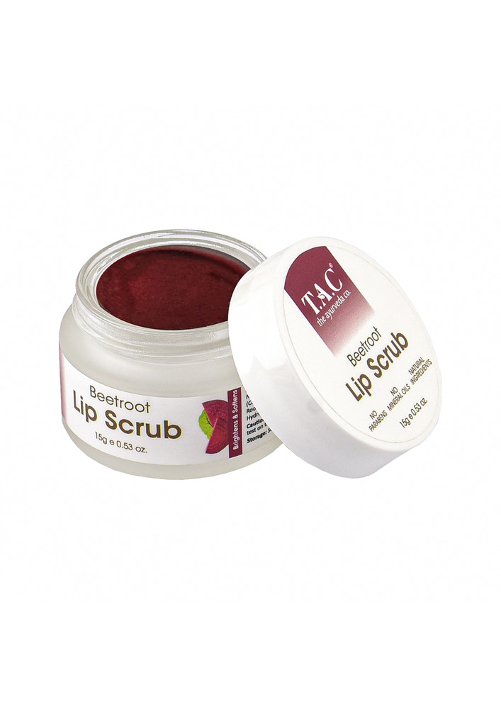 TAC - The Ayurveda Co. Beetroot Lip scrub Helps Exfoliates - Hydrates & Lips Pigmentation - 15g