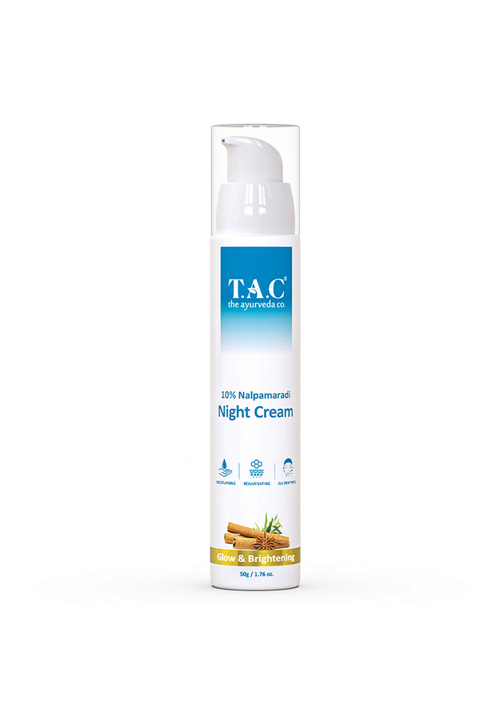TAC - The Ayurveda Co. 10% Nalpamaradi Night Cream For Anti Ageing & Dark Spots - 50g