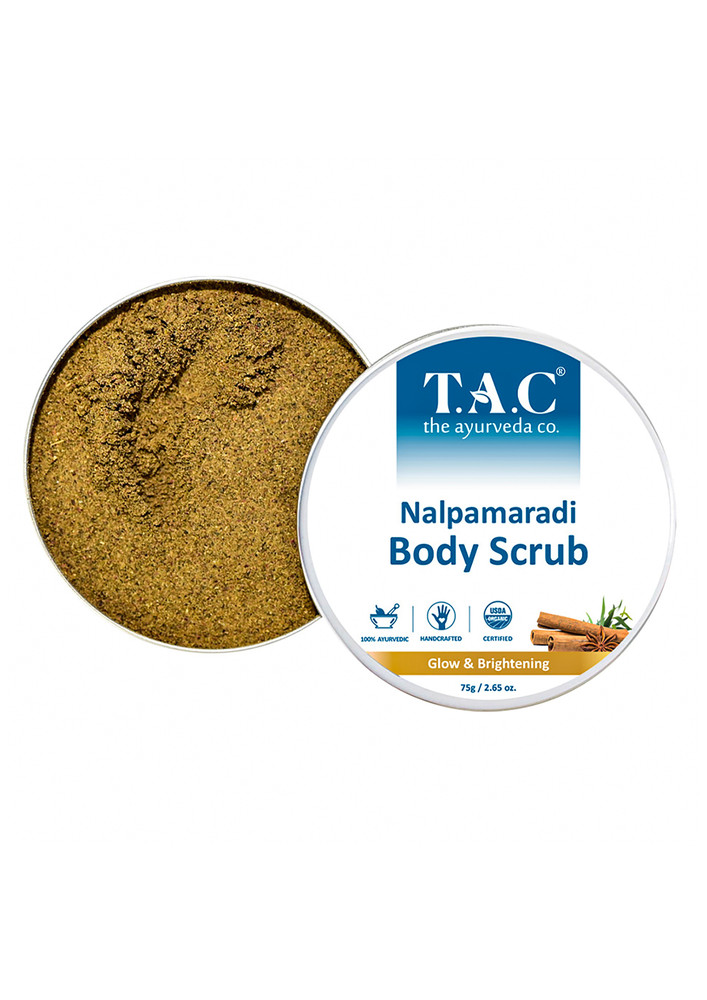 TAC - The Ayurveda Co. Nalpamaradi Body Scrub For Tan Removal & Brightening Skin- 75g