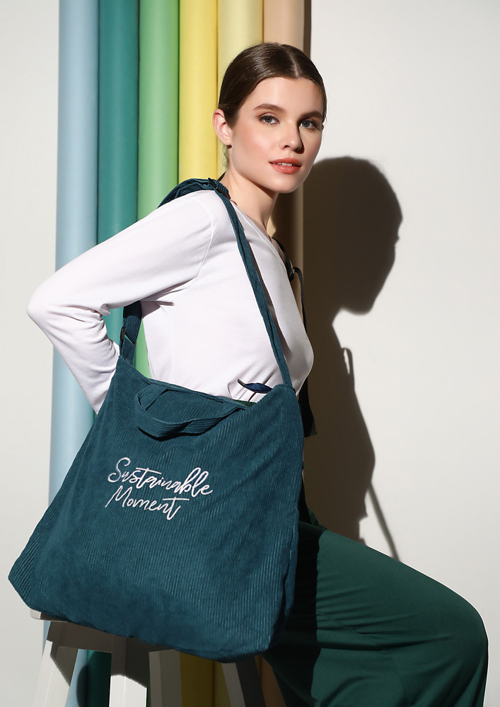 Sustainable Moment Green Tote Bag