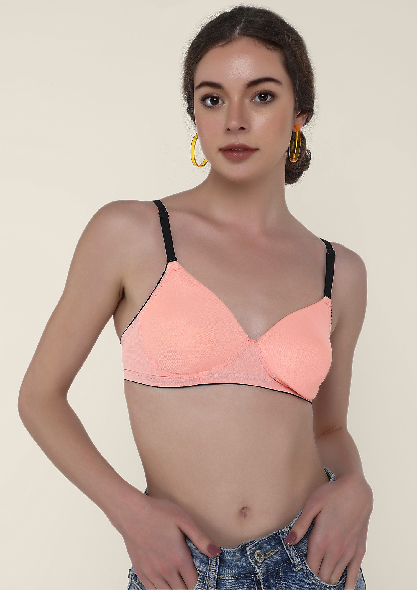 MY DAILY COMFORT PEACH PADDED NON WIRED BRA