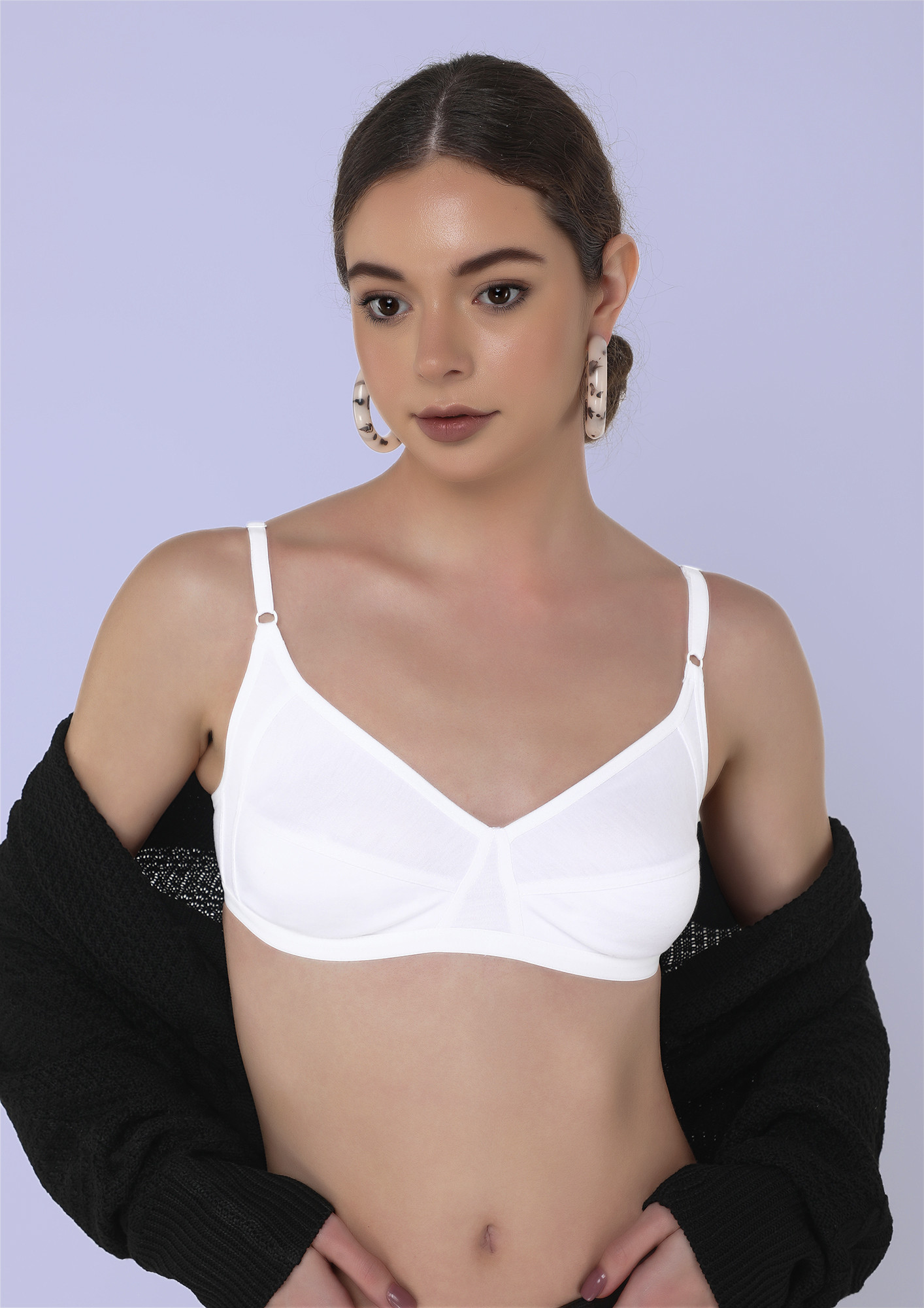 EVERYWHERE APPROPRIATE NON PADDED NON WIRED WHITE BRA