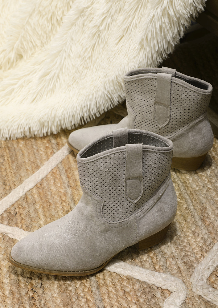 Getting Started Grey Ankle Boots