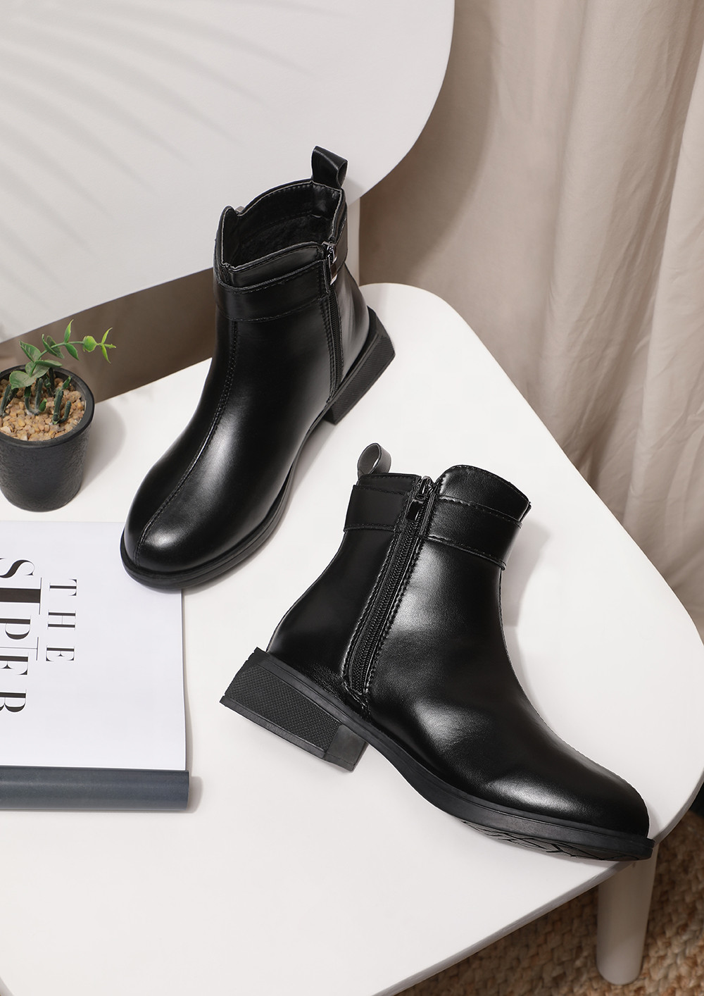 POWER DRESSERS' FIRST CHOICE BLACK ANKLE BOOTS