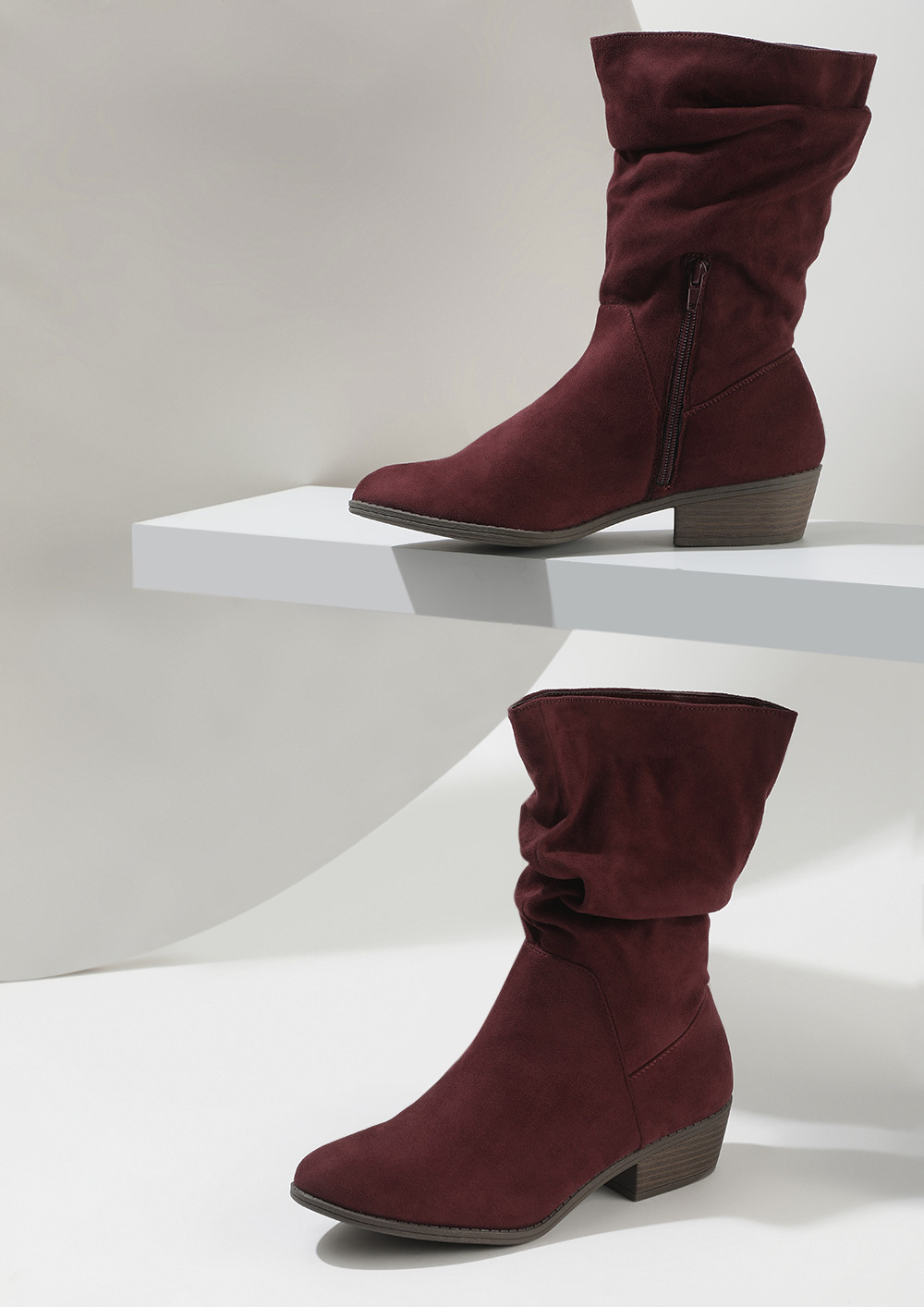 BACK IN THE SADDLE BURGUNDY BOOTS