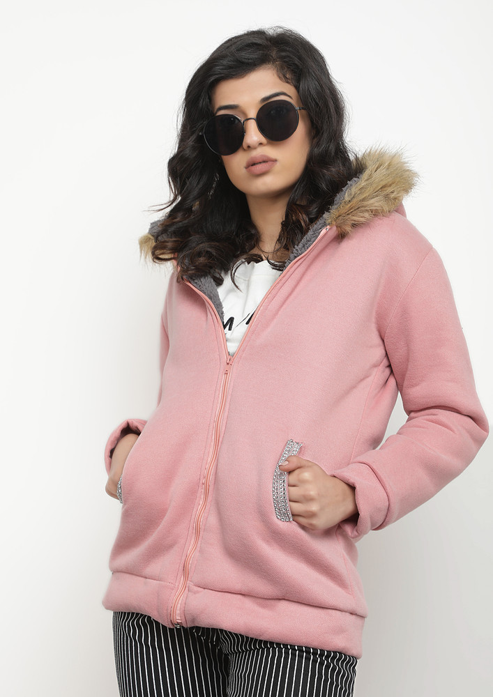 Let The Winter Come Pink Parka