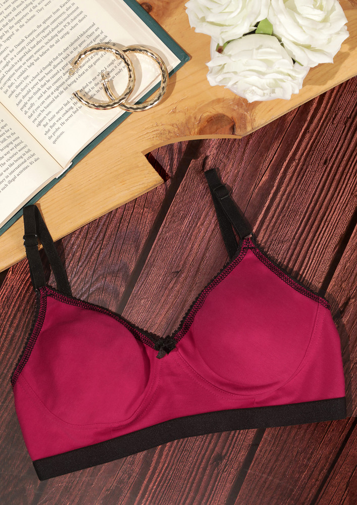 Buy CHOOSE SOFTNESS NON PADDED NON WIRED FULL COVERAGE RED BRA for Women  Online in India