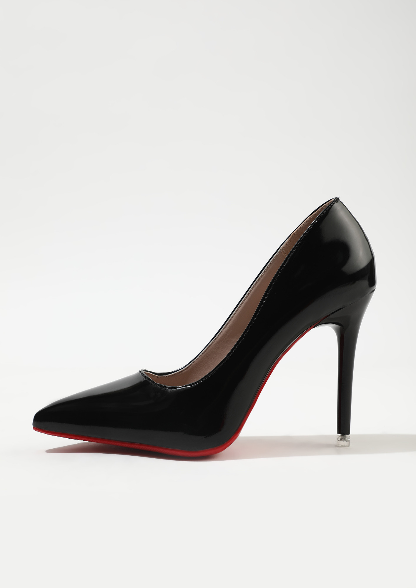 Red and black pump shoes stock photo. Image of leather - 108824544