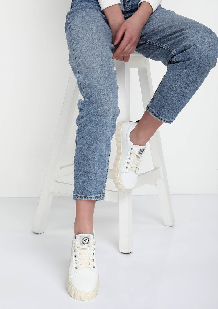 Bold White Trainers