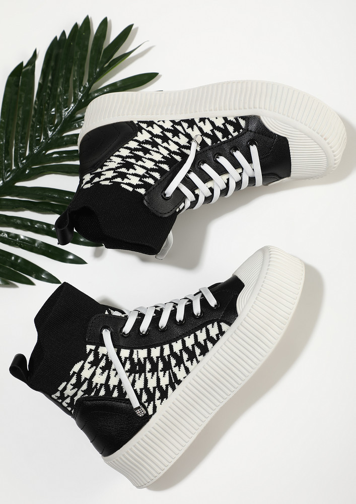 Minimally Black And White Sneakers