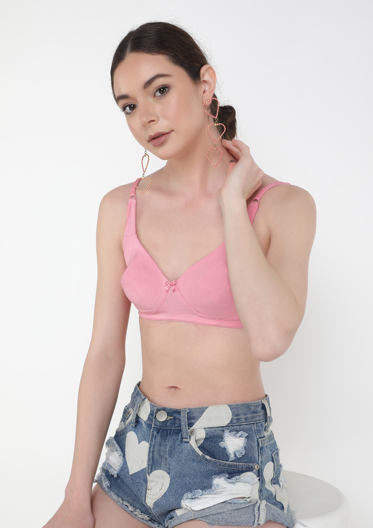 Buy CANDY PINK NON PADDED NON WIRED T-SHIRT BRA for Women Online