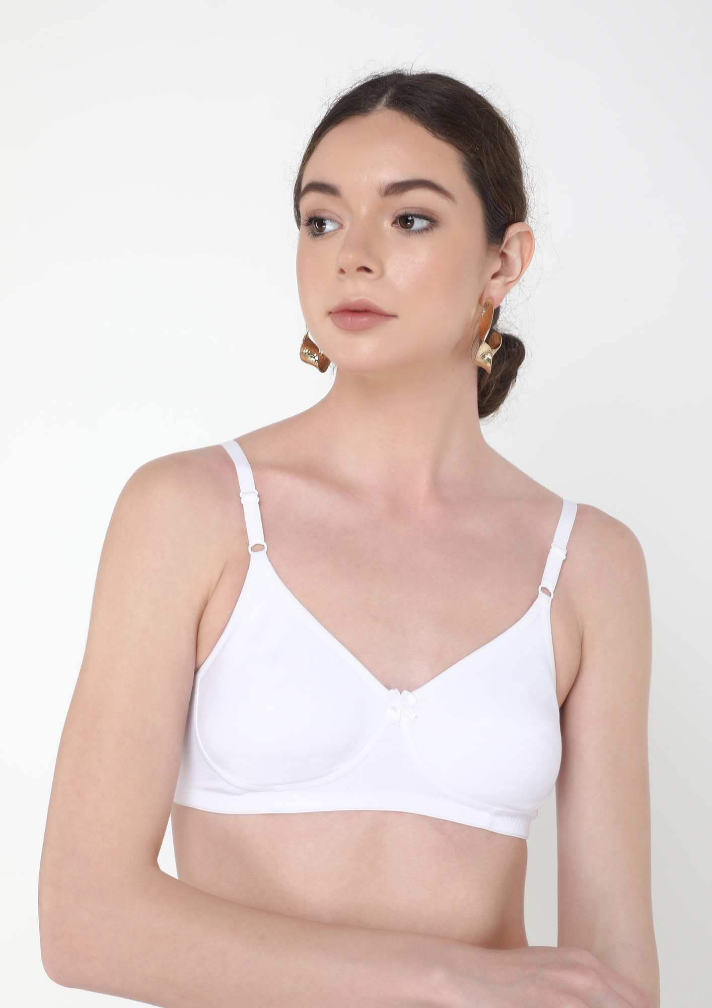 Buy SOFTY NON PADDED NON WIRED FULL COVERAGE WHITE BRA for Women Online in  India