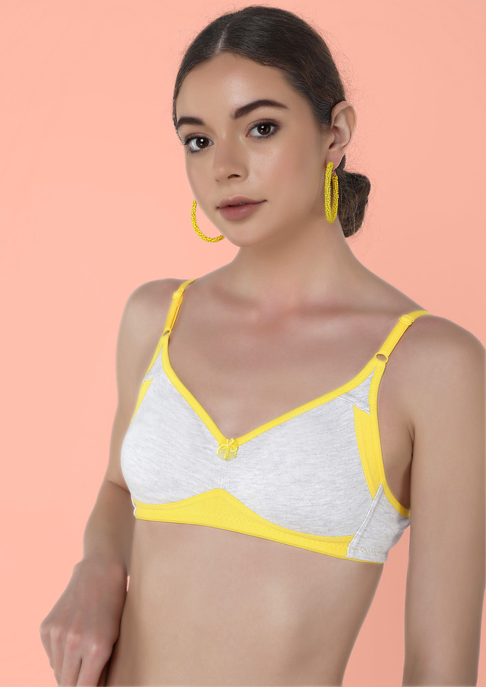 Buy FOR A CASUAL DAY CORAL NON PADDED NON WIRED BRA for Women