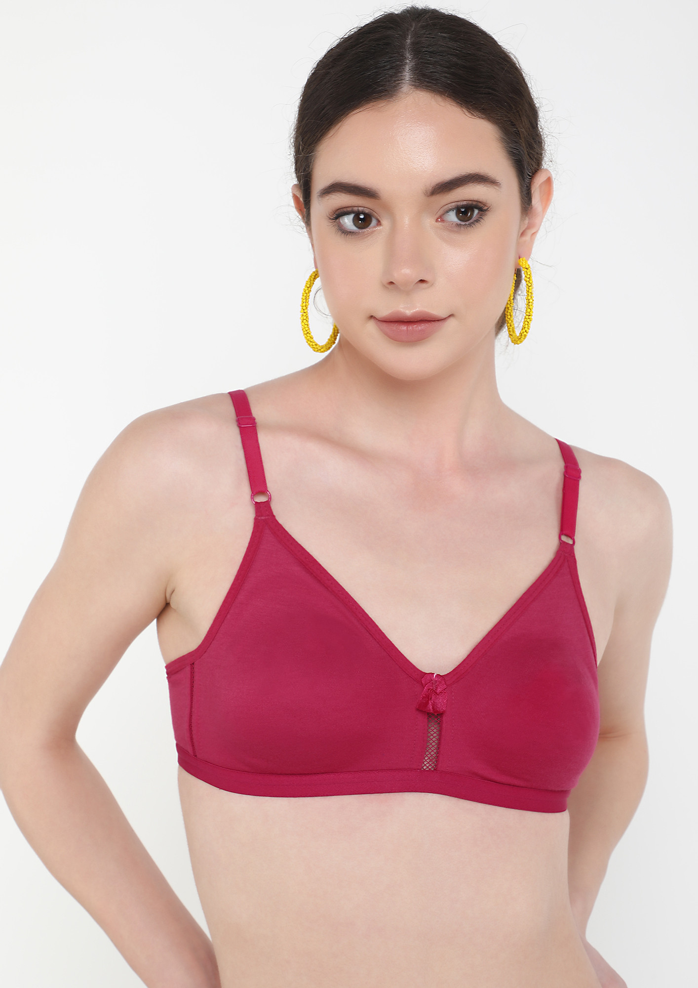 Buy IN LINE HOT PINK NON PADDED FULL COVERAGE BRA for Women Online in India