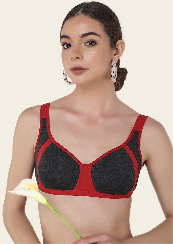 Buy Clovia Padded Non-Wired Full Coverage T-Shirt Bra - Pink at Rs.359  online