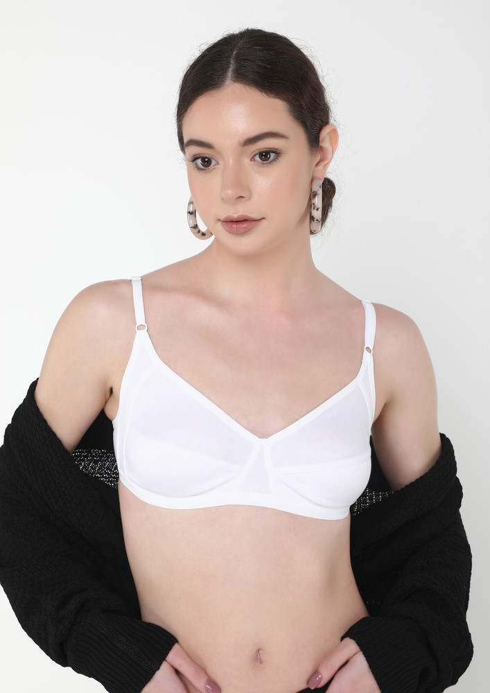 Everywhere Appropriate Non Padded Non Wired White Bra