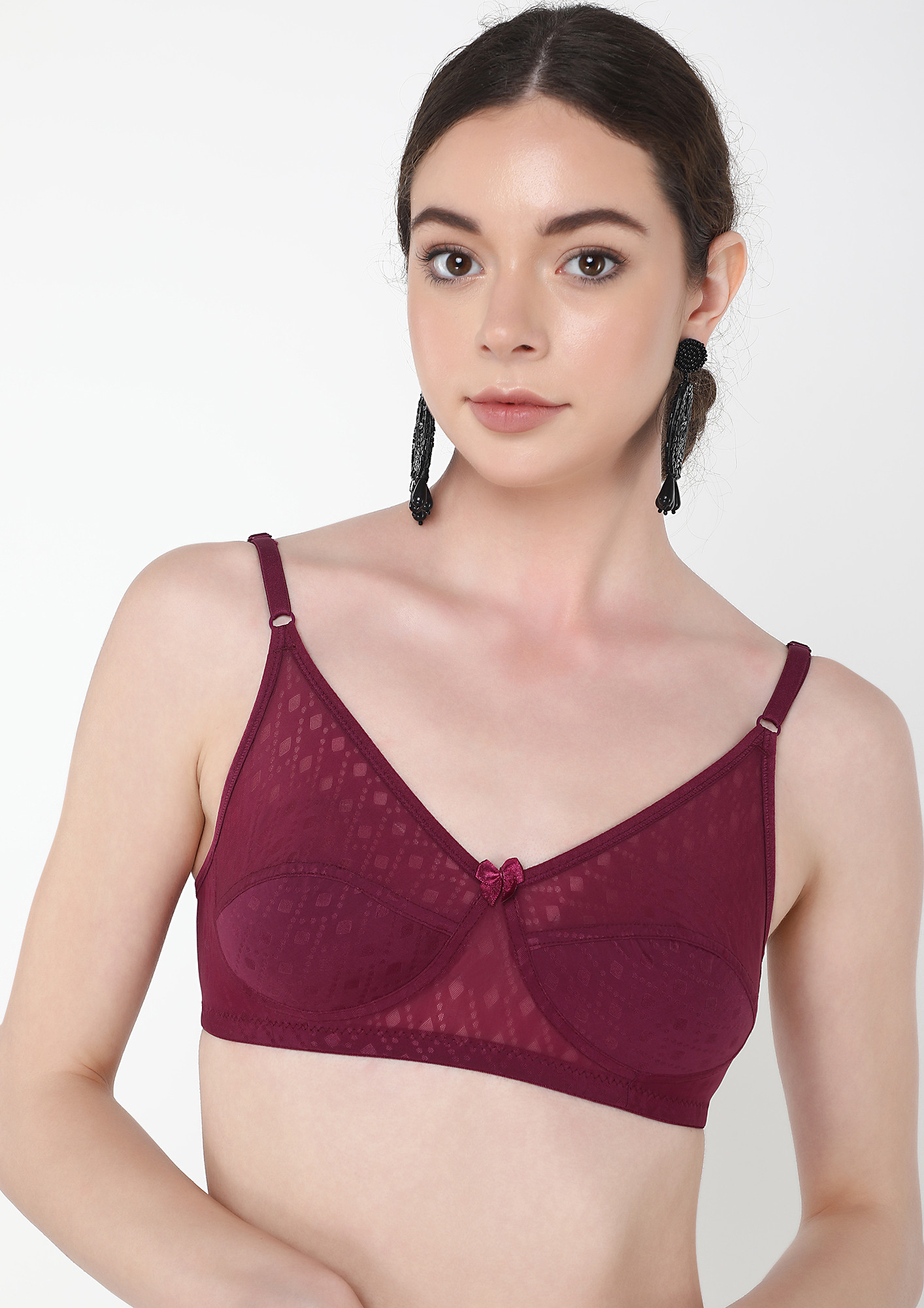 FEEL GOOD WINE NON PADDED NON WIRED BRA