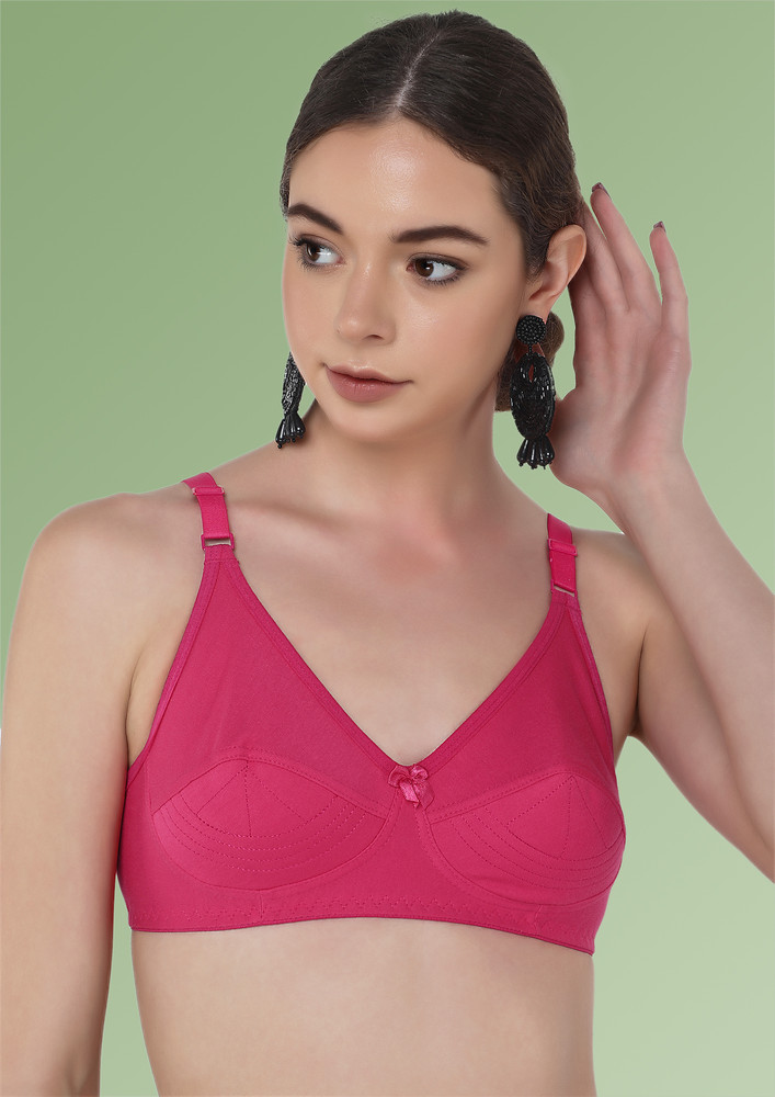Buy EFFORTLESS BEAUTY HOT PINK PADDED NON WIRED BRA for Women Online in  India