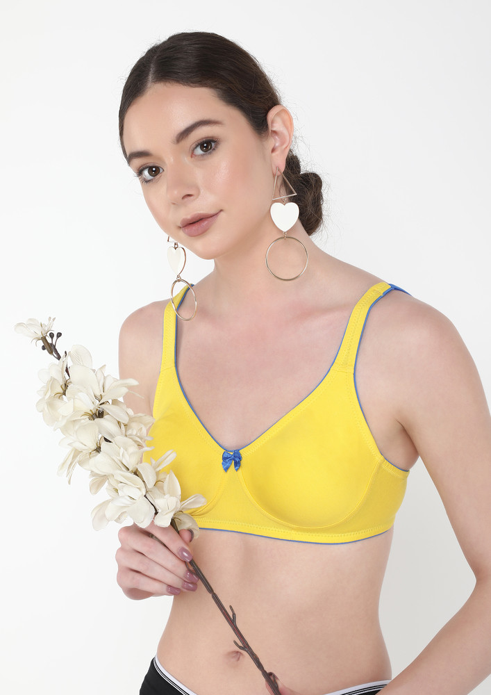 Bumblebee Yellow Non Padded Non Wired Bra
