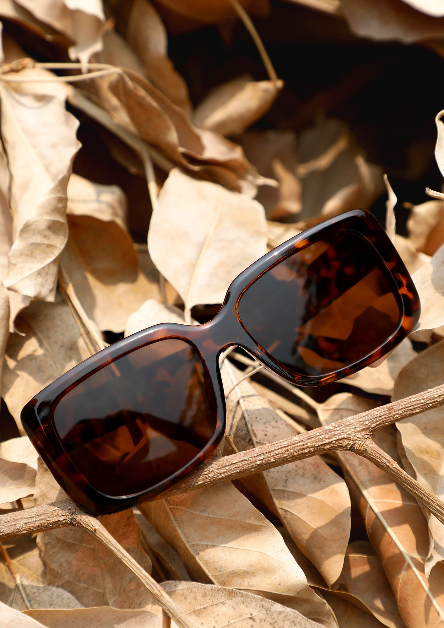 GRANNY APPROVED AMBER BROWN WAYFARERS