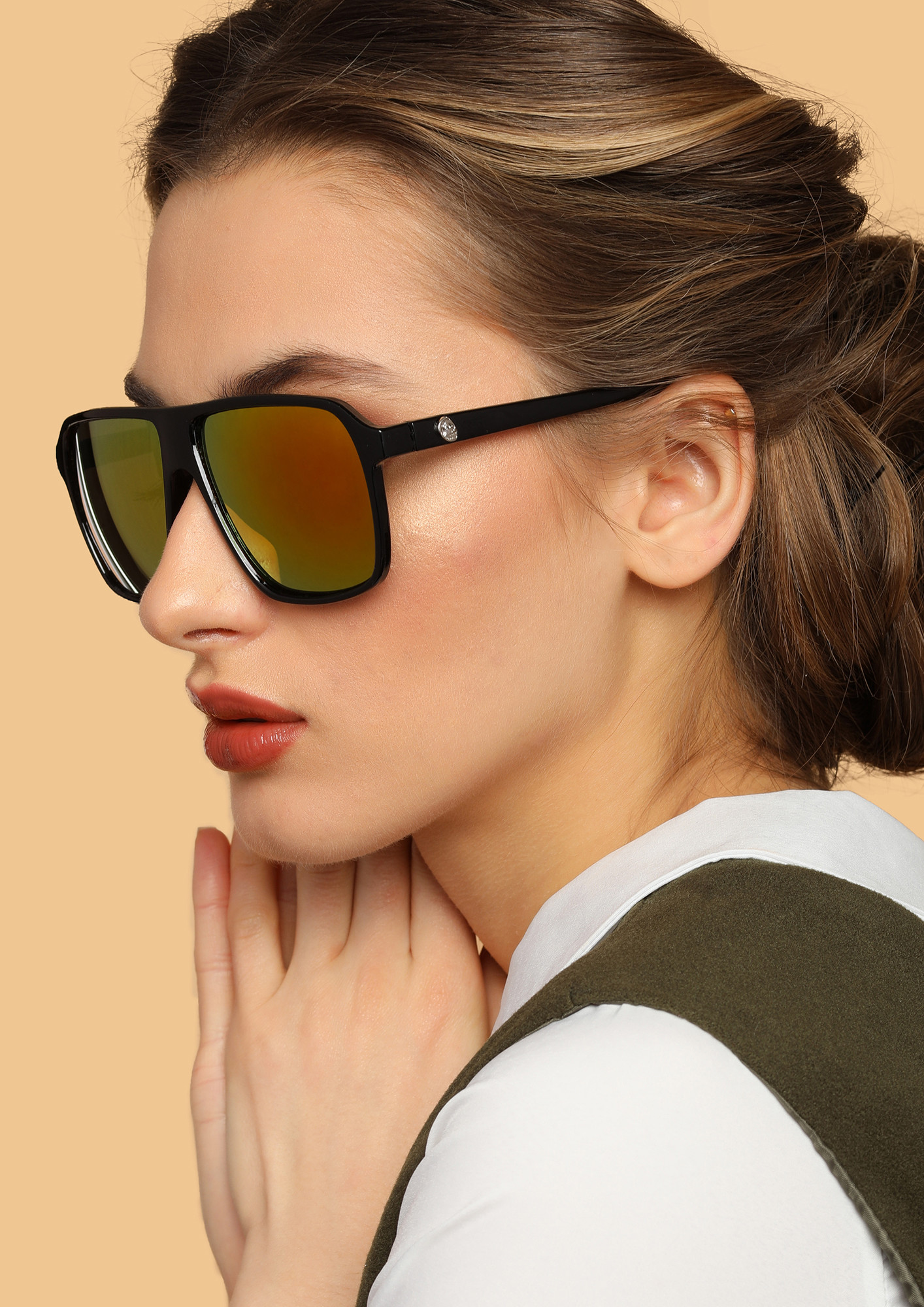 Buy OH BOY RED SQUARE FRAME SUNGLASSES for Women Online in India