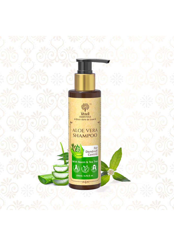 Khadi Essentials Aloe Vera Shampoo For Dandruff Control - 200ml