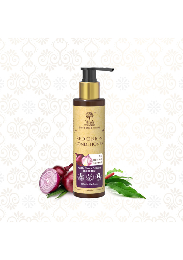 Khadi Essentials Red Onion Conditioner for Hair Growth & Hair fall Control - 200ml
