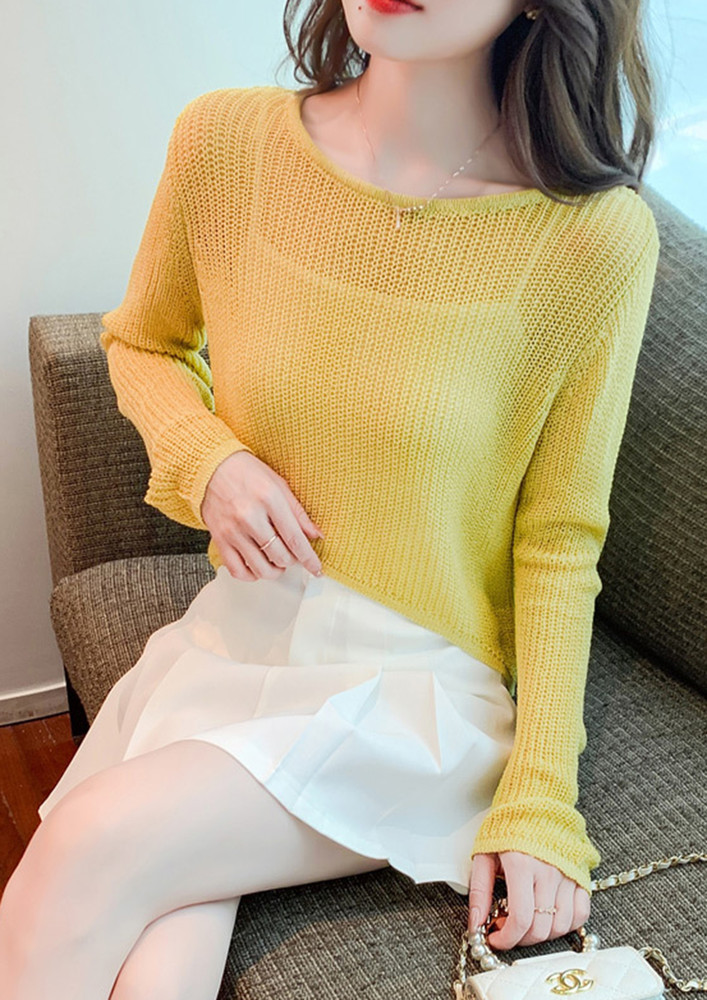 Quite The Style Yellow Top