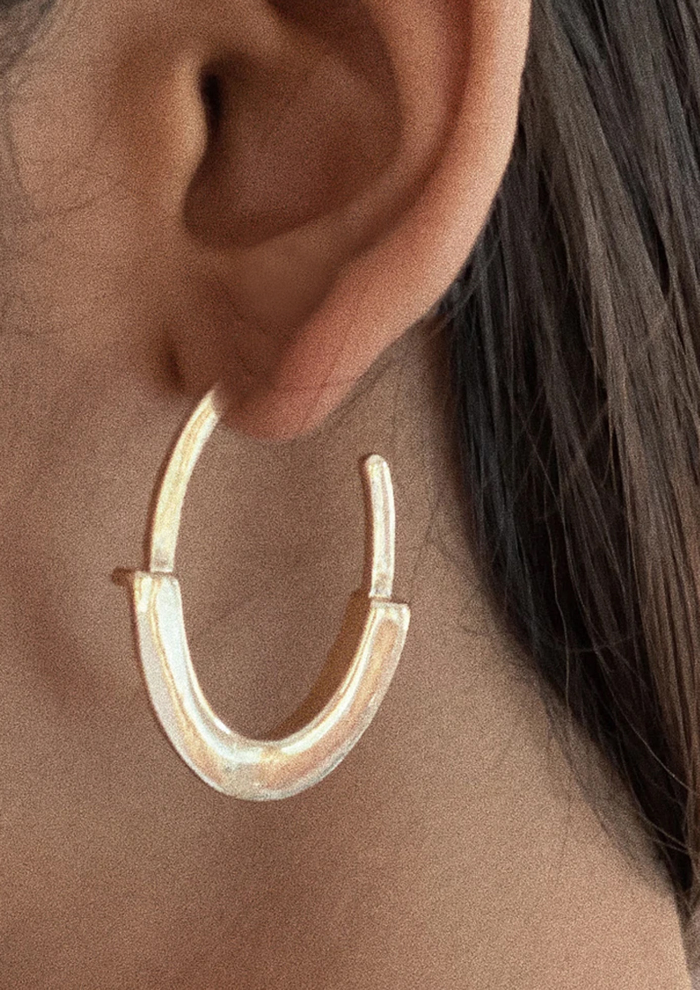 Buy Gold Small Chunky Hoop Earring Online  Accessorize India