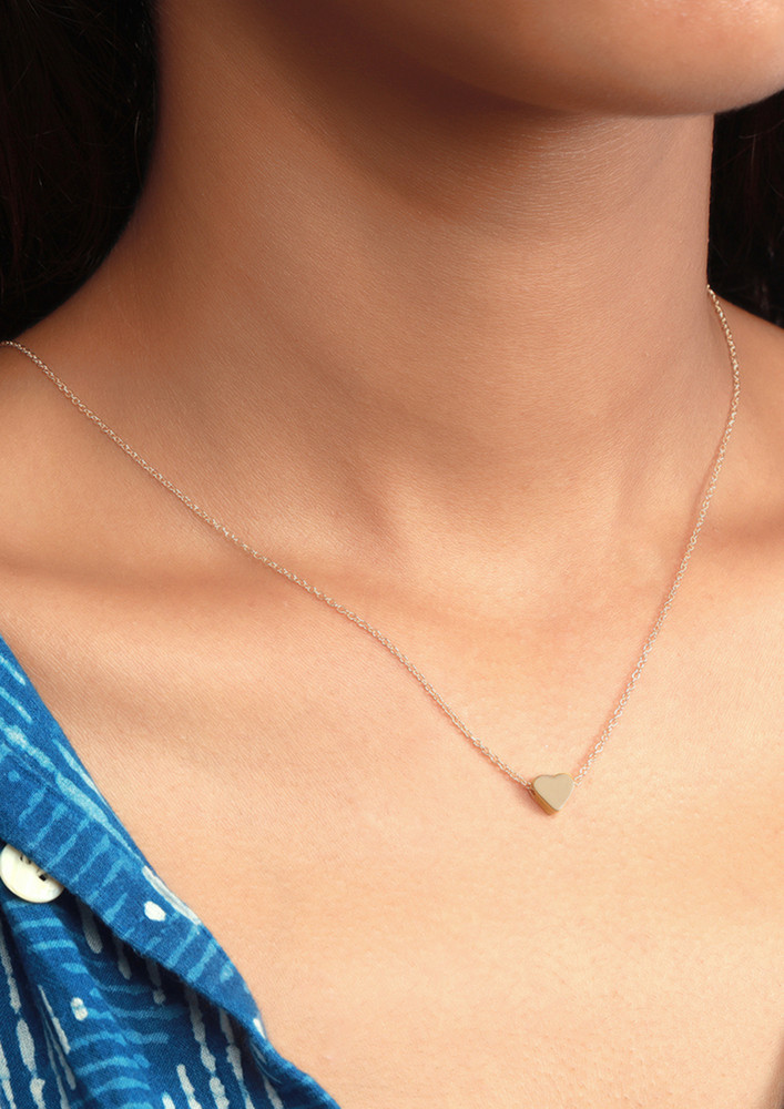 Heart Mini Pendant Dainty Gold Necklace