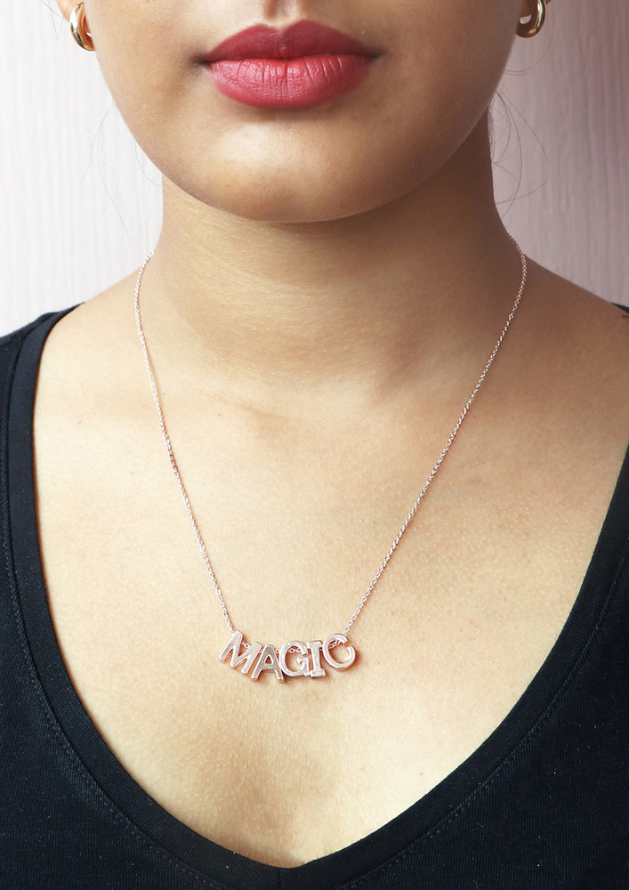 Magic Statement Mini Pendant Gold-toned Dainty Necklace