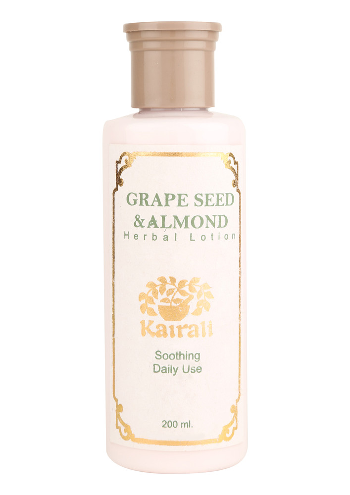 Kairali Grape Seed & Almond Moisturising Lotion - Herbal Body Moisturizing Lotion (200 ml)