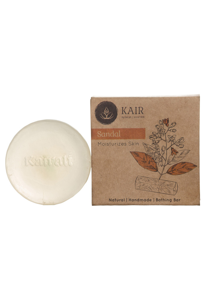 Kairali Sandal Soap - Handmade Herbal Soap For Skin Moisturizing (100 Grams)