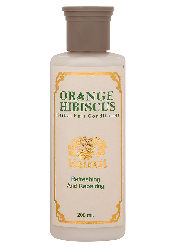 Kairali Orange Hibiscus Hair Conditioner - Herbal Conditioner for Silky, Soft and Smooth Hair (200 ml)
