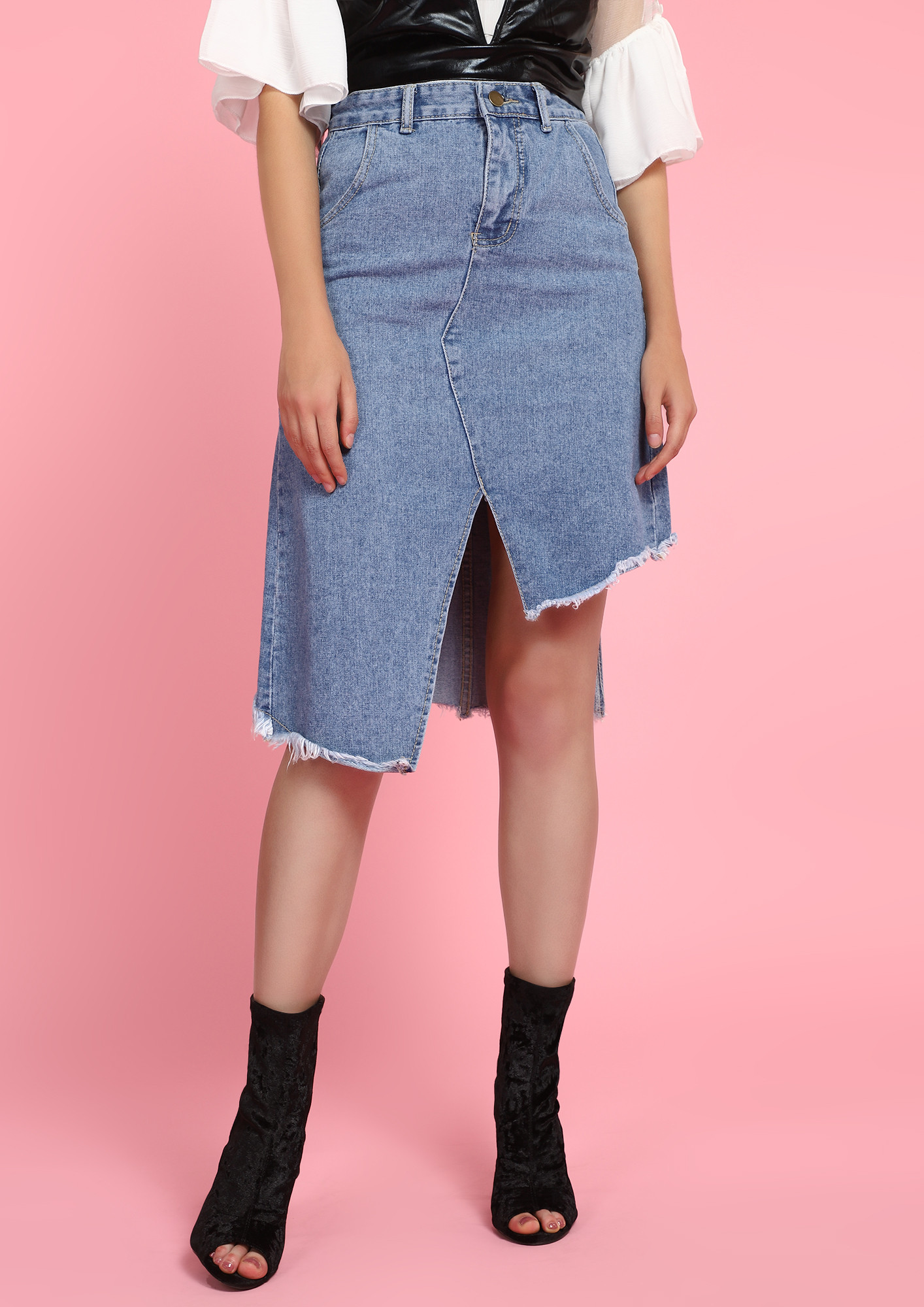 80s Sasson Denim Skirt – Via Davia Vintage