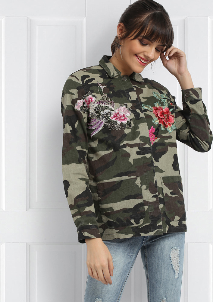 Male Polyester-Viscose Camouflage Military Jacket at Rs 600/piece in Mumbai