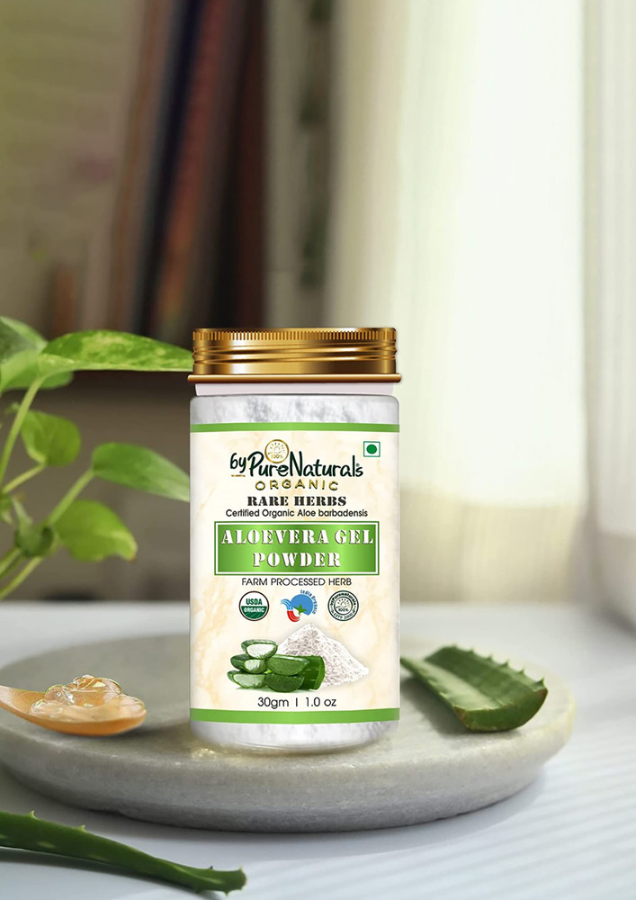 ByPureNaturals 100% Natural Herbal Organic Aloevera Gel Powder 30gm pack of 2