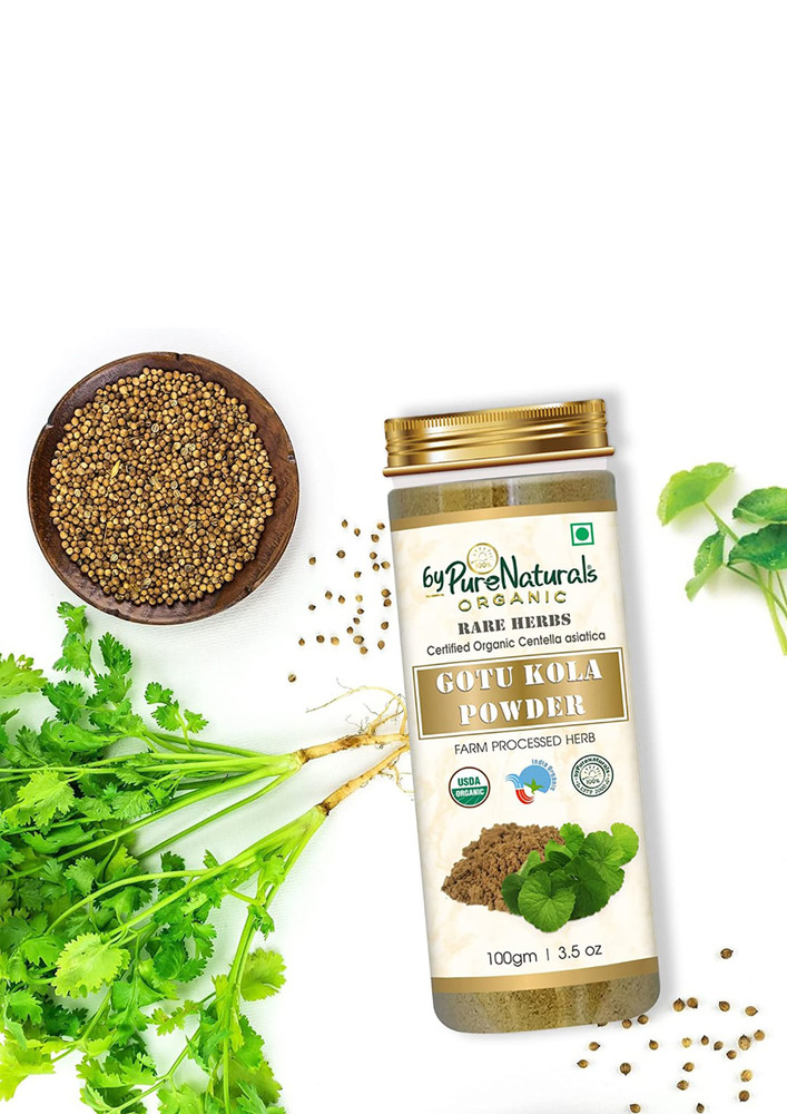 Bypurenaturals 100% Natural Herbal Organic Gotu Kola Powder 100gm Pack Of 2
