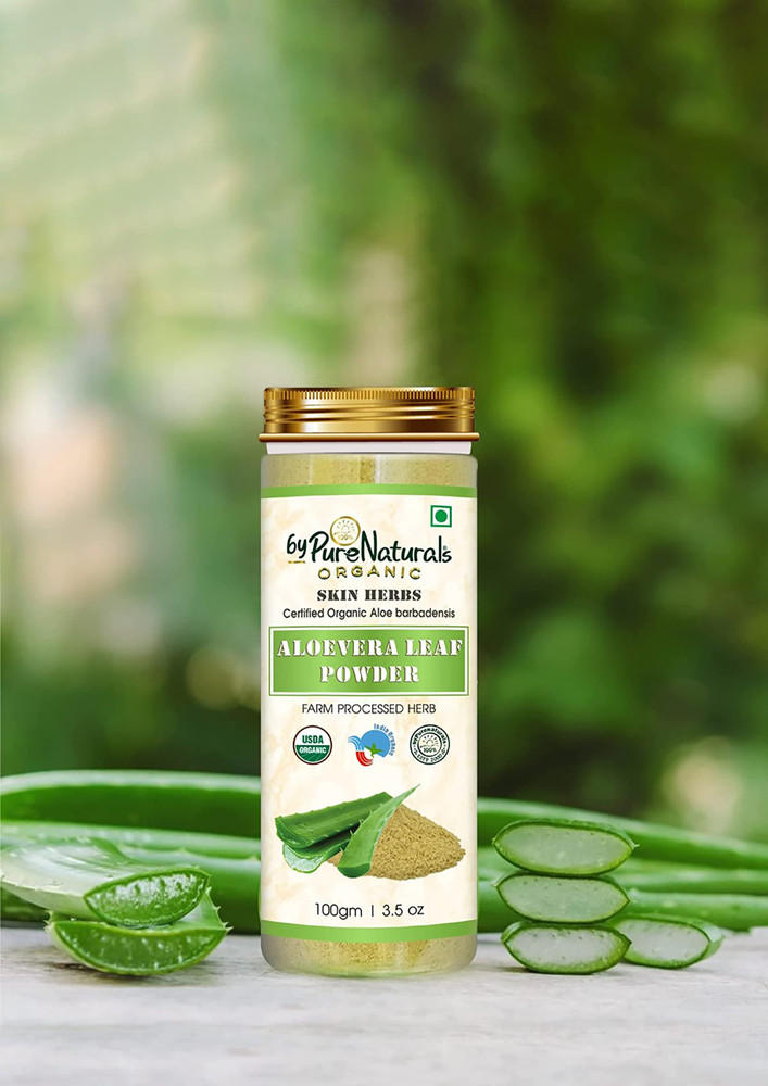 ByPureNaturals 100% Natural Herbal Organic Aloevera Leaf Powder 100gm pack of 2
