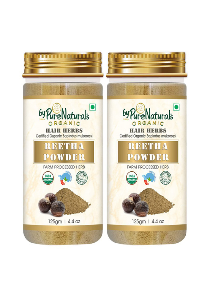 Bypurenaturals 100% Natural Herbal Organic Reetha Powder 100gm Pack Of 2