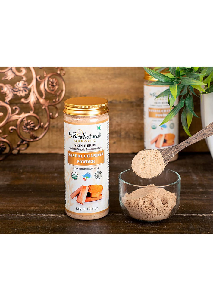 ByPureNaturals 100% Natural Herbal Organic Sandal Chandan Powder 100gm pack of 2