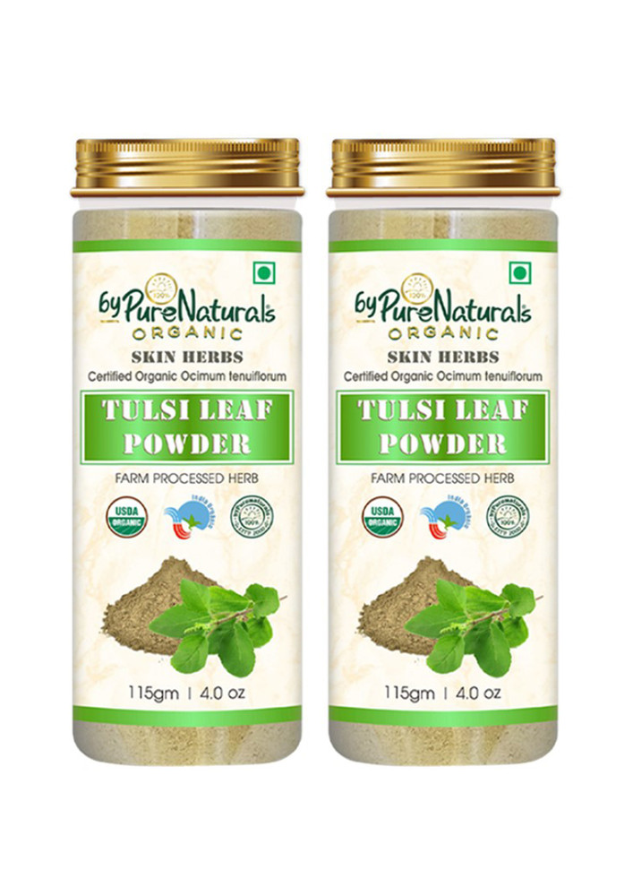 ByPureNaturals 100% Natural Herbal Organic Tulsi Leaf Powder 115gm pack of 2