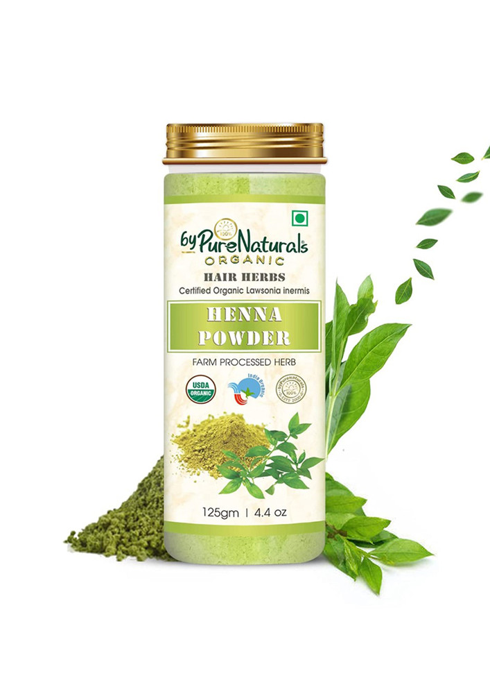 Bypurenaturals 100% Natural Herbal Organic Henna Powder 125gm