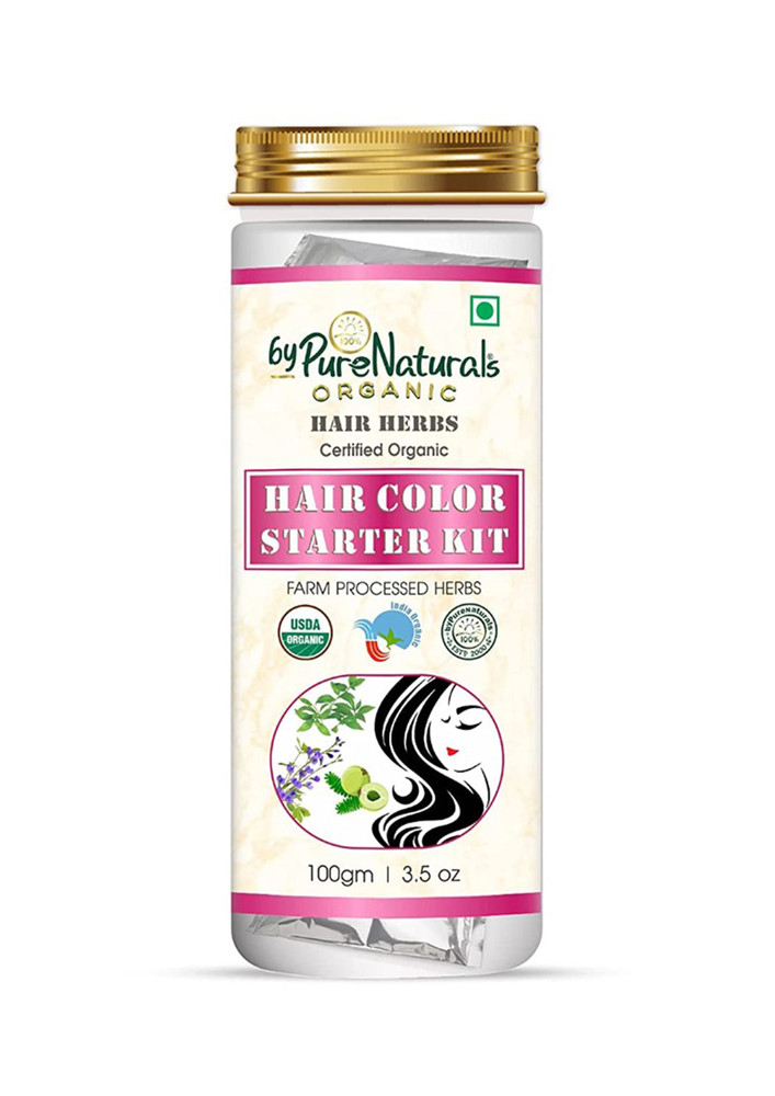 Bypurenaturals 100% Natural Herbal Organic Hair Color Starter Diy Kit 100gm
