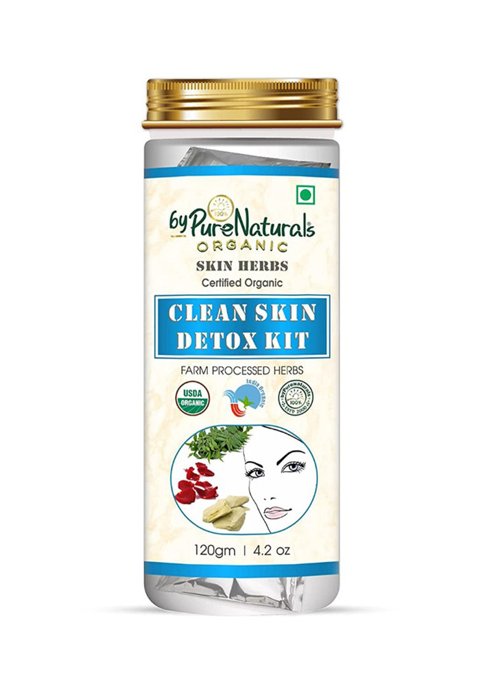 ByPureNaturals 100% Natural Herbal Organic Clean Skin Detox Kit 120gm