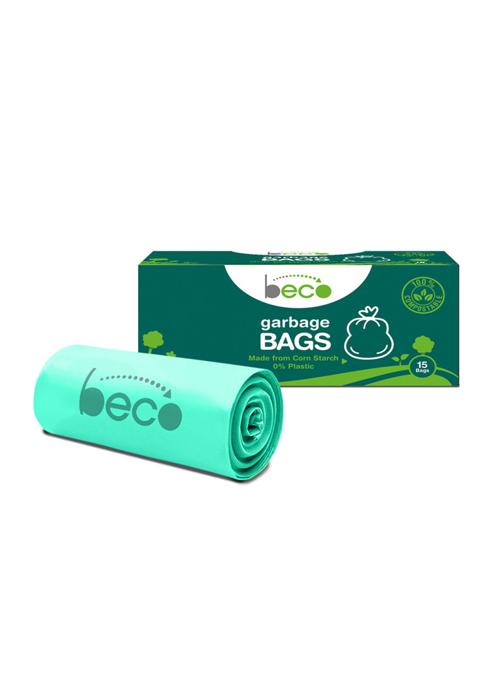 Beco Compostable Small 17 X 19 Inches Garbage Bags/trash Bags/dustbin Bags 15 Pieces - Pack Of 3