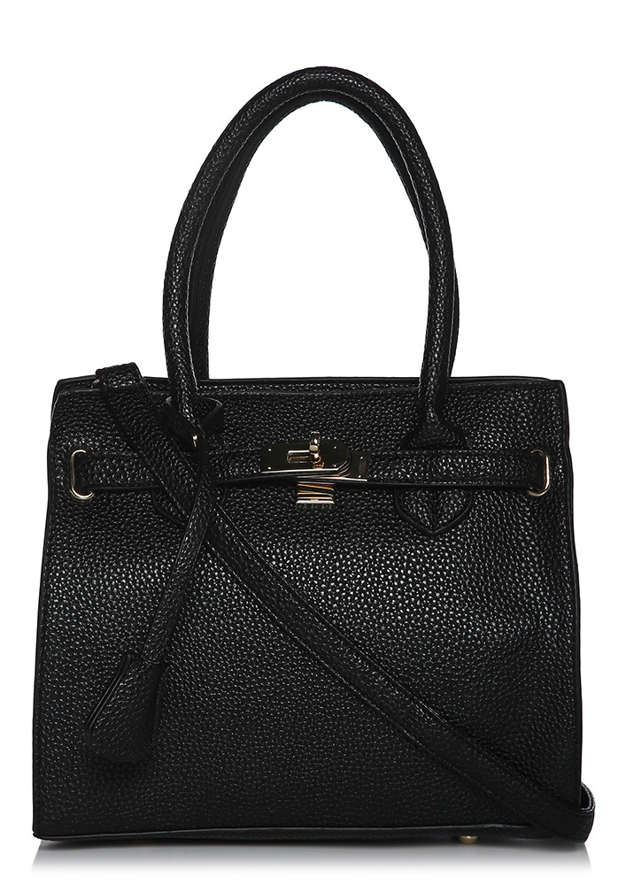 HANDLE IT RIGHT  BAG IN BLACK
