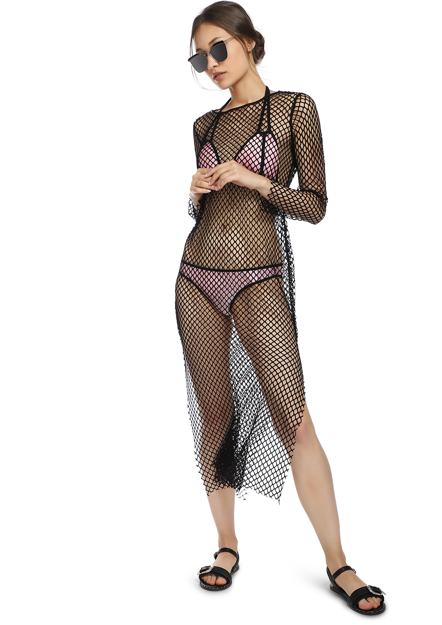 THE HOT MESH BLACK COVER UP