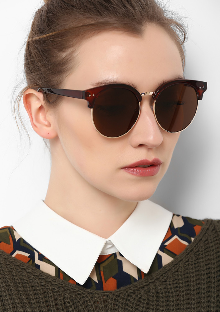WELCOME TO OUR CIRCLE TEA ROUND SUNGLASSES